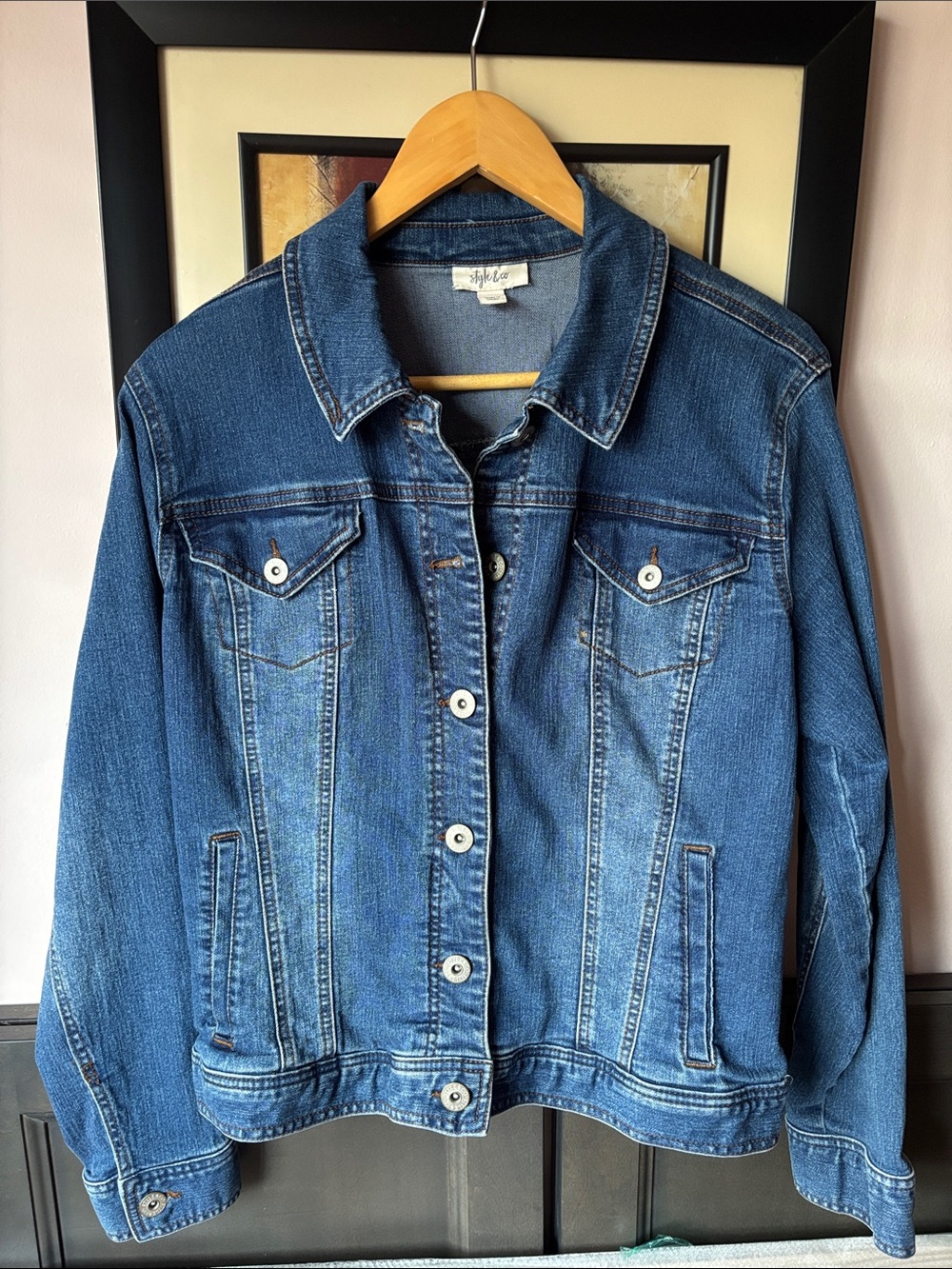 Style & Co. Blue Denim Jacket